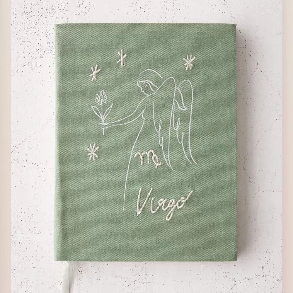 UO Embroidered Zodiac Notebook/Journal NWOT